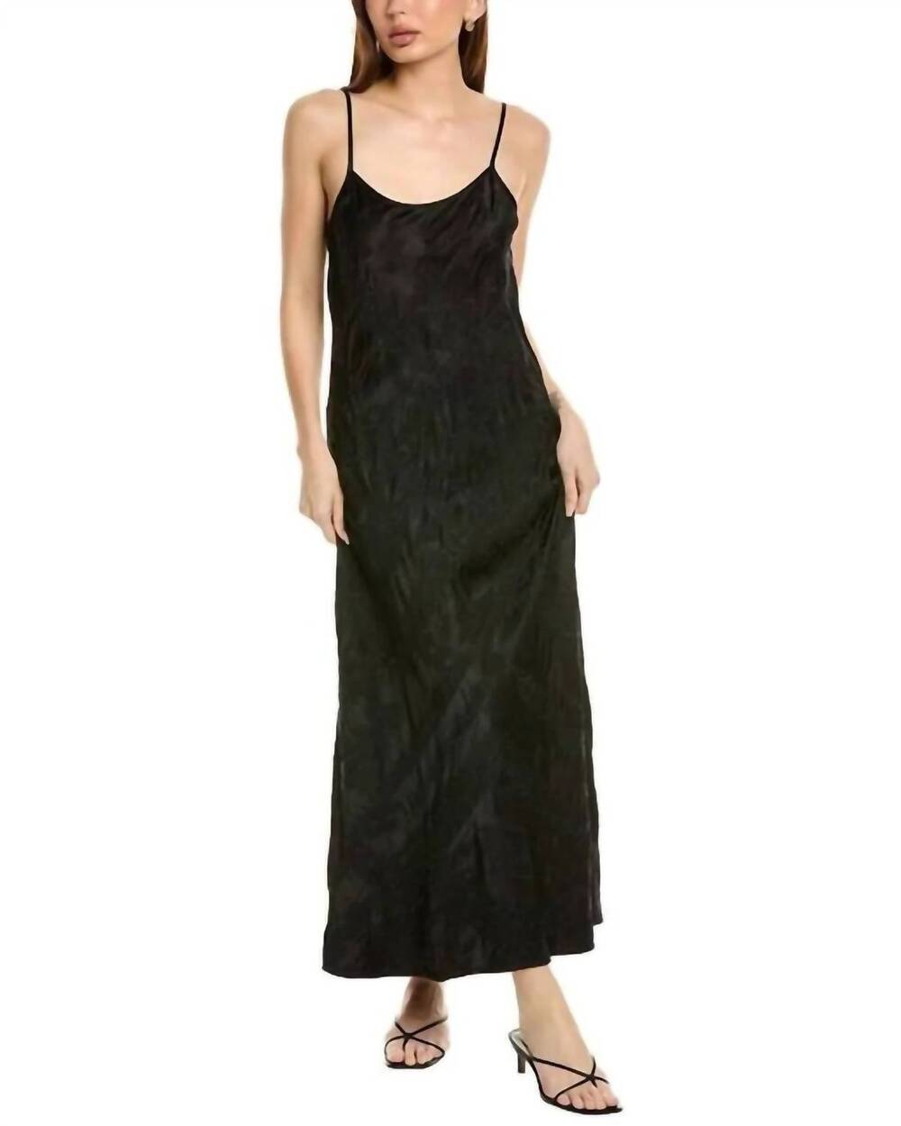 NEW JOHNNY WAS cara maxi slip dress in black